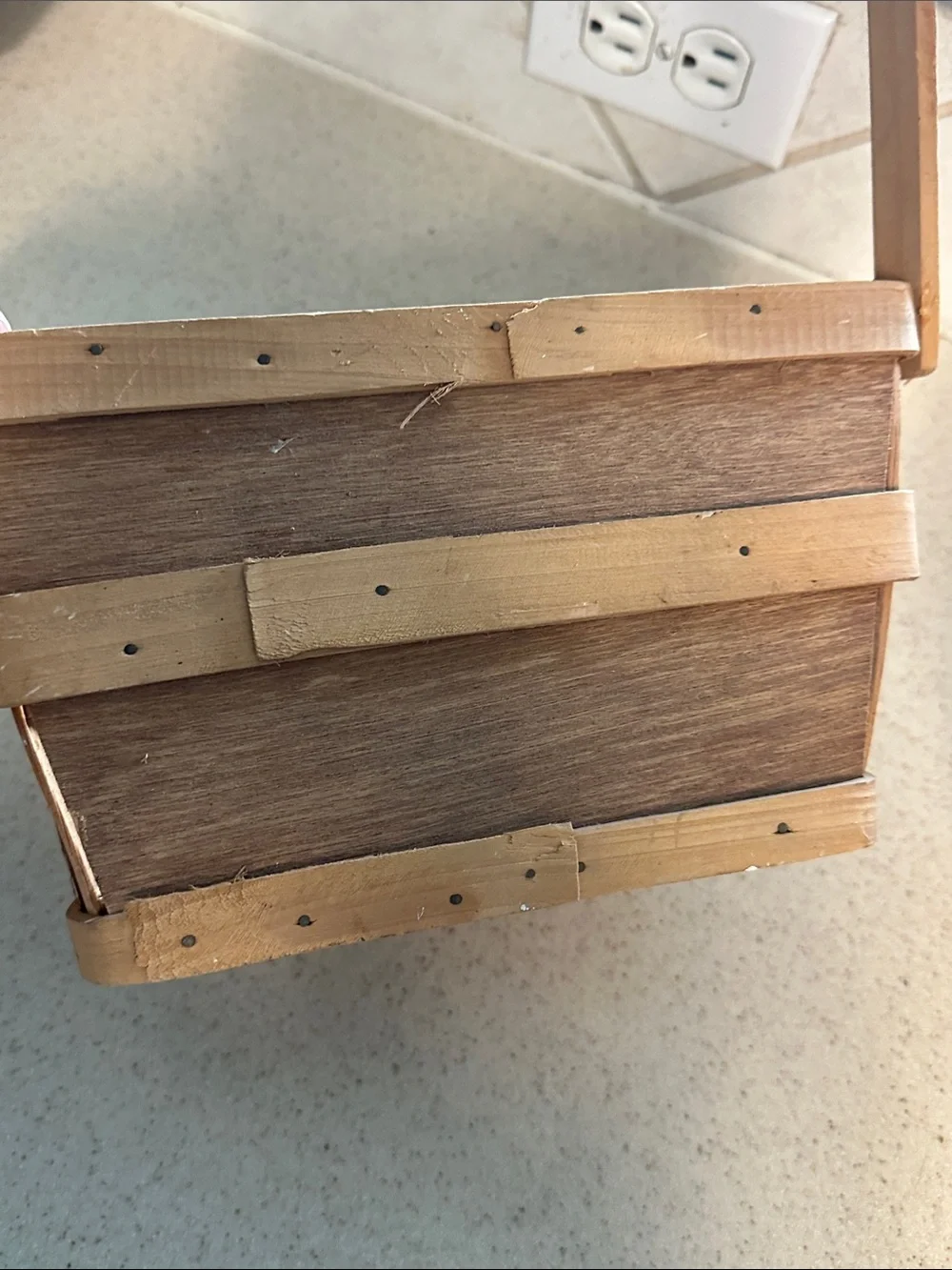 Rustic Wood Basket Set - Natural Brown Home Accents